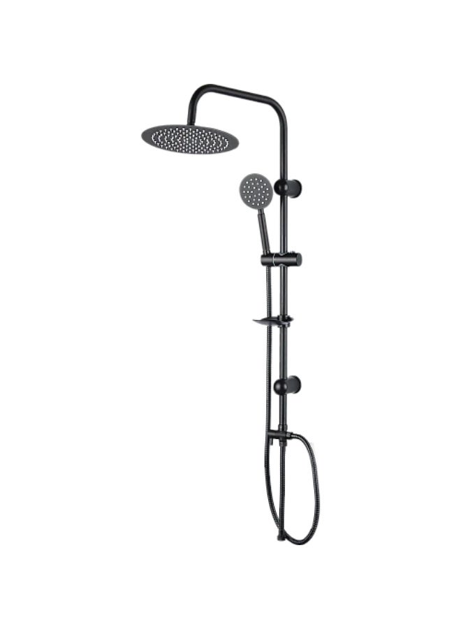 مساطر مع سماعة مدور ستانلس ستيل 201 اسود - Image 2